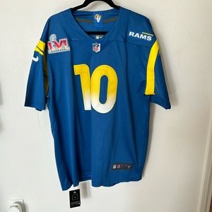 NFL Official LA Rams Kupp #10 Jersey w/ Super Bowl Emblem Size L. NWT